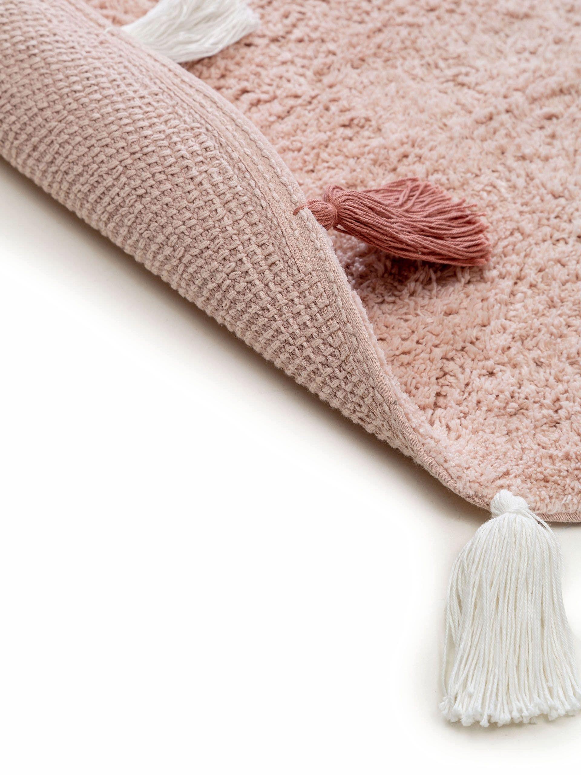 Benuta Waschbarer Kinderteppich Malu Rosa