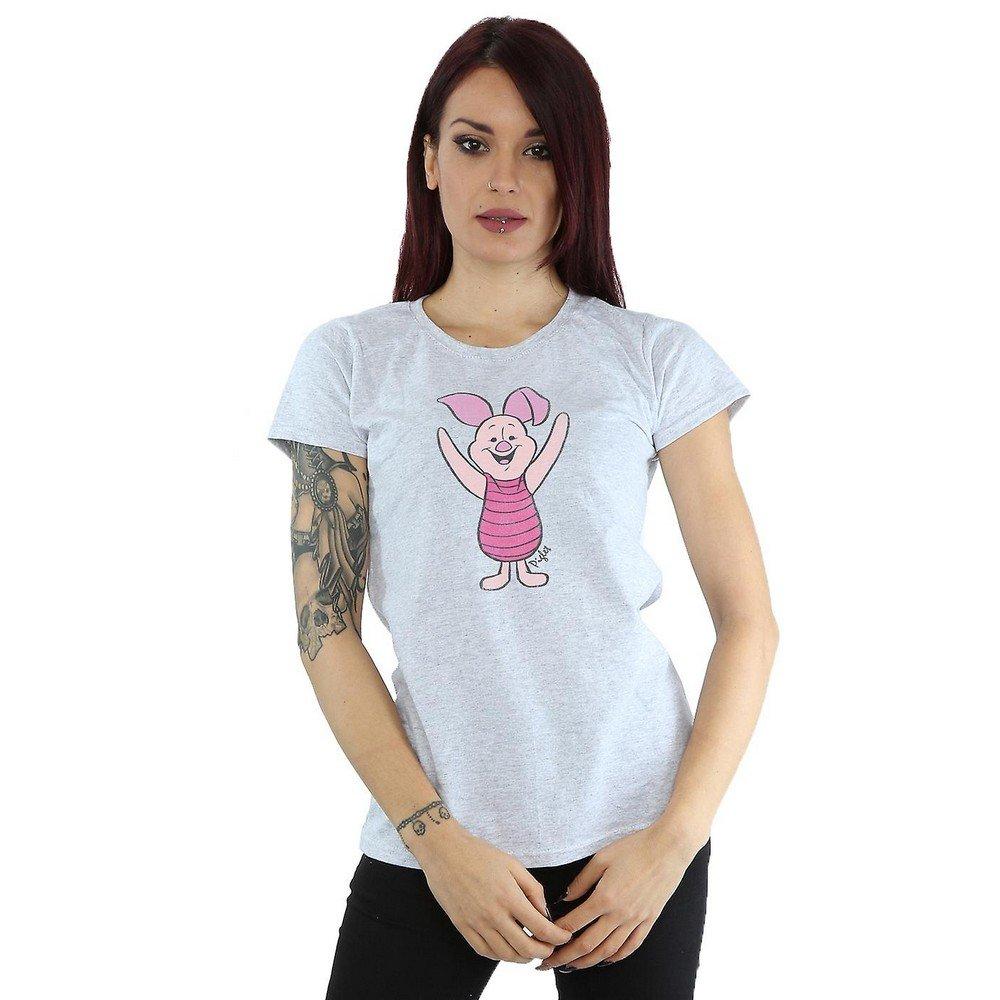 Winnie the Pooh Ferkel Print Kurzarm T-Shirt