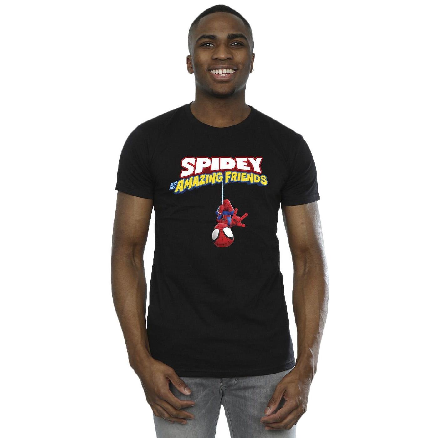 MARVEL Spidey and His Amazing Friends Hanging Upside Down T-Shirt