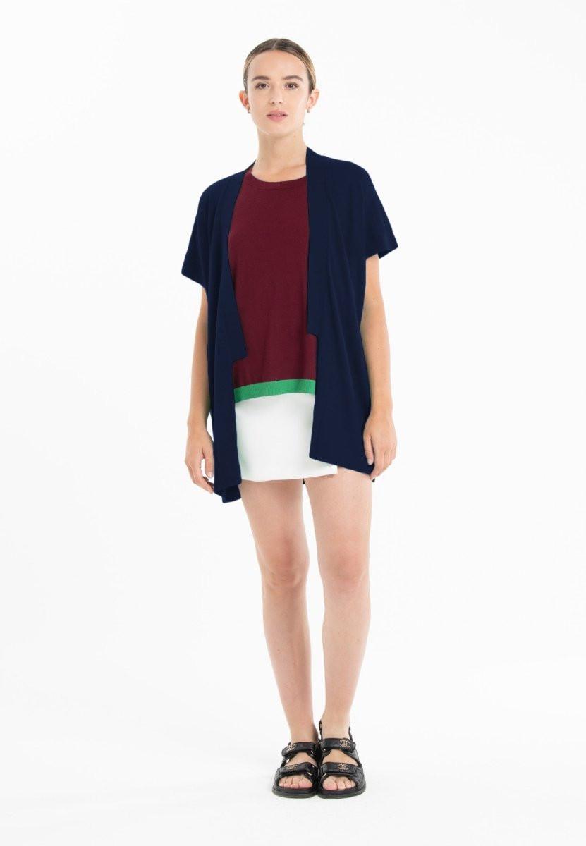 Studio Cashmere8 Kimono aus 2-fädigem, ultrafeinem Kaschmir und Wolle