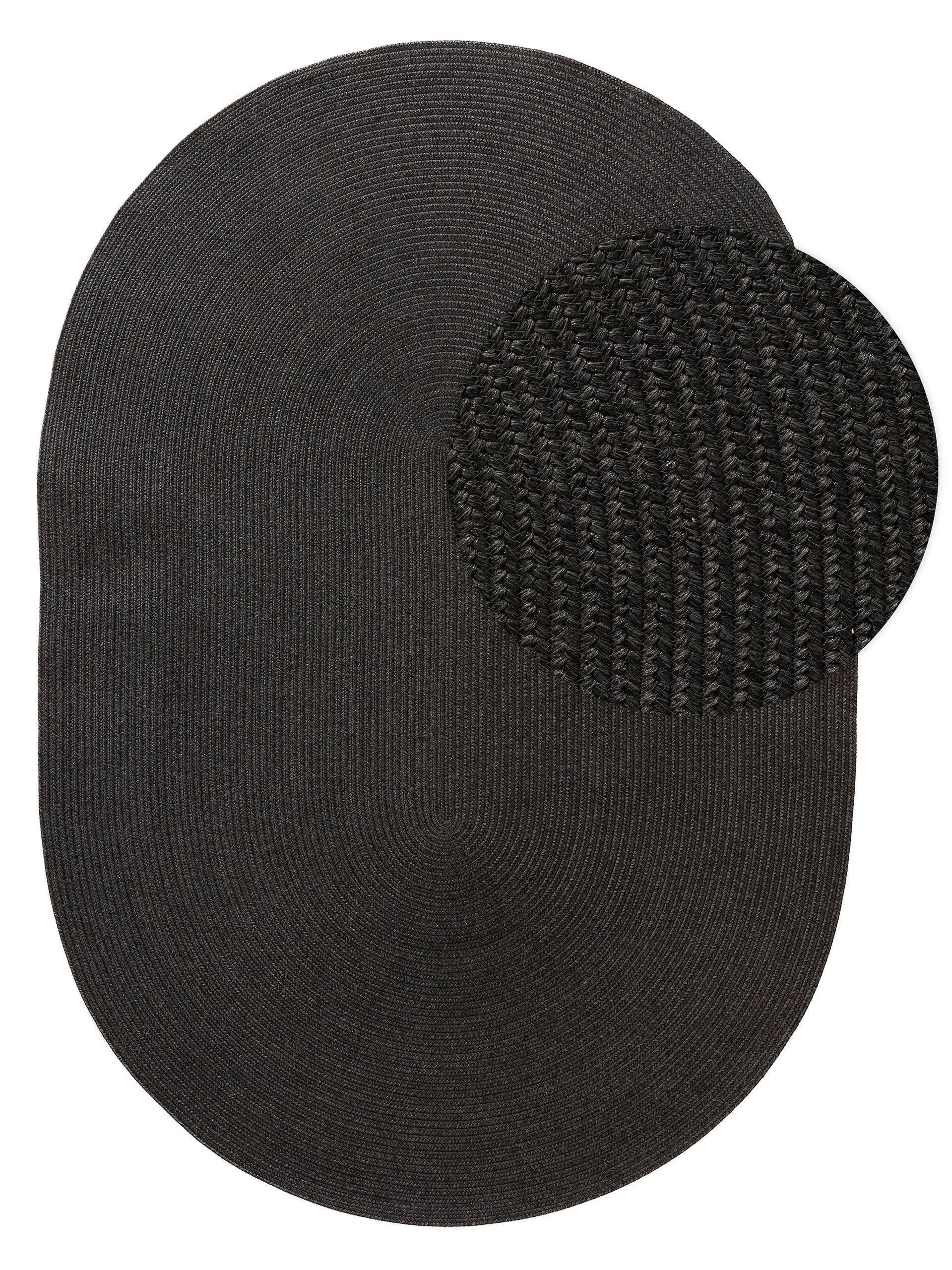 Benuta In- & Outdoor-Teppich Nandi Schwarz