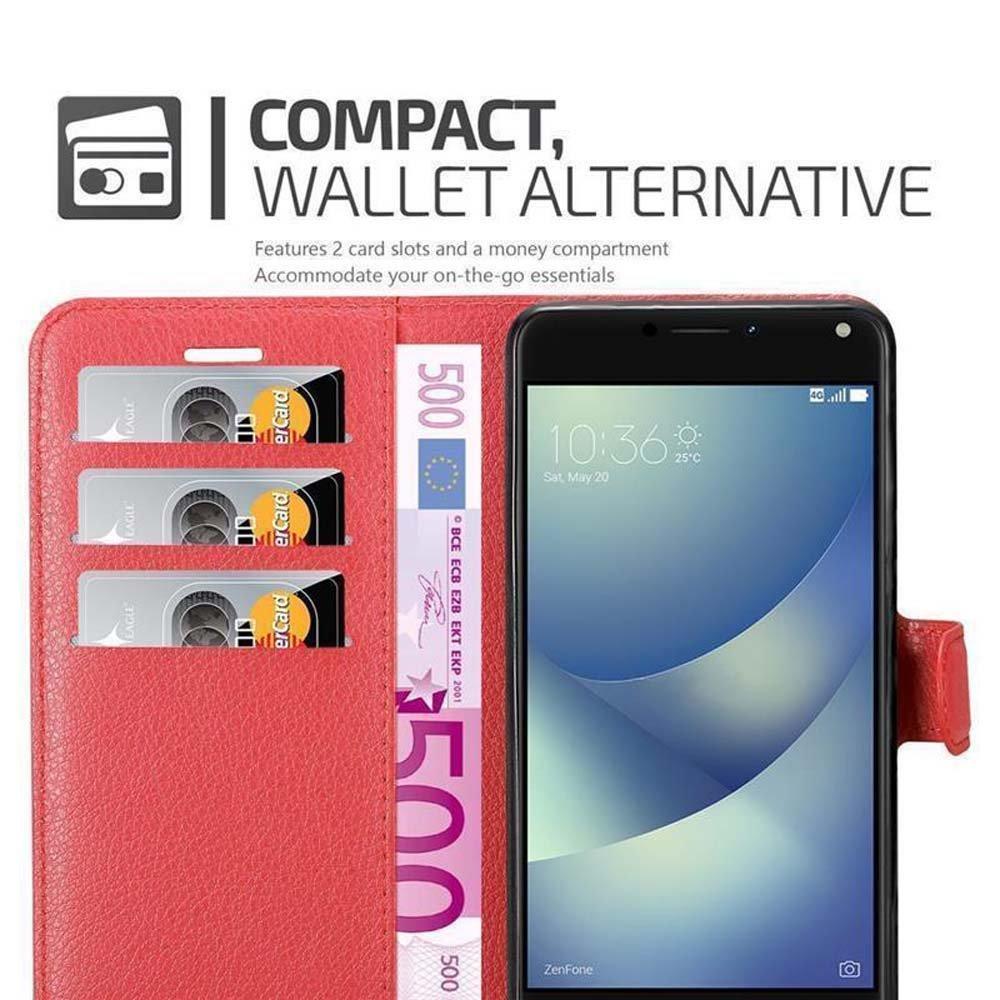 Cadorabo Hülle für Asus ZenFone 4 MAX (5.5 Zoll) Standfunktion, Kartenfach