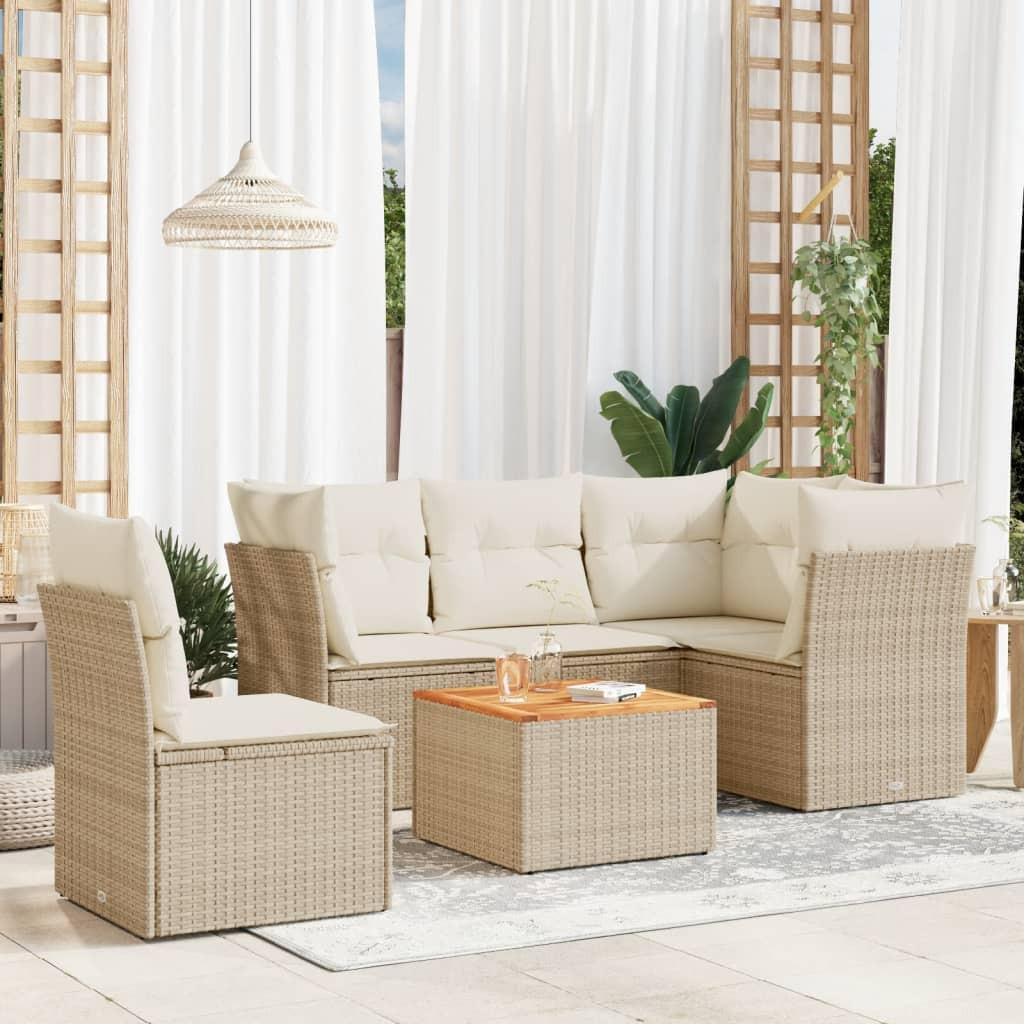 VidaXL Garten sofagarnitur poly-rattan
