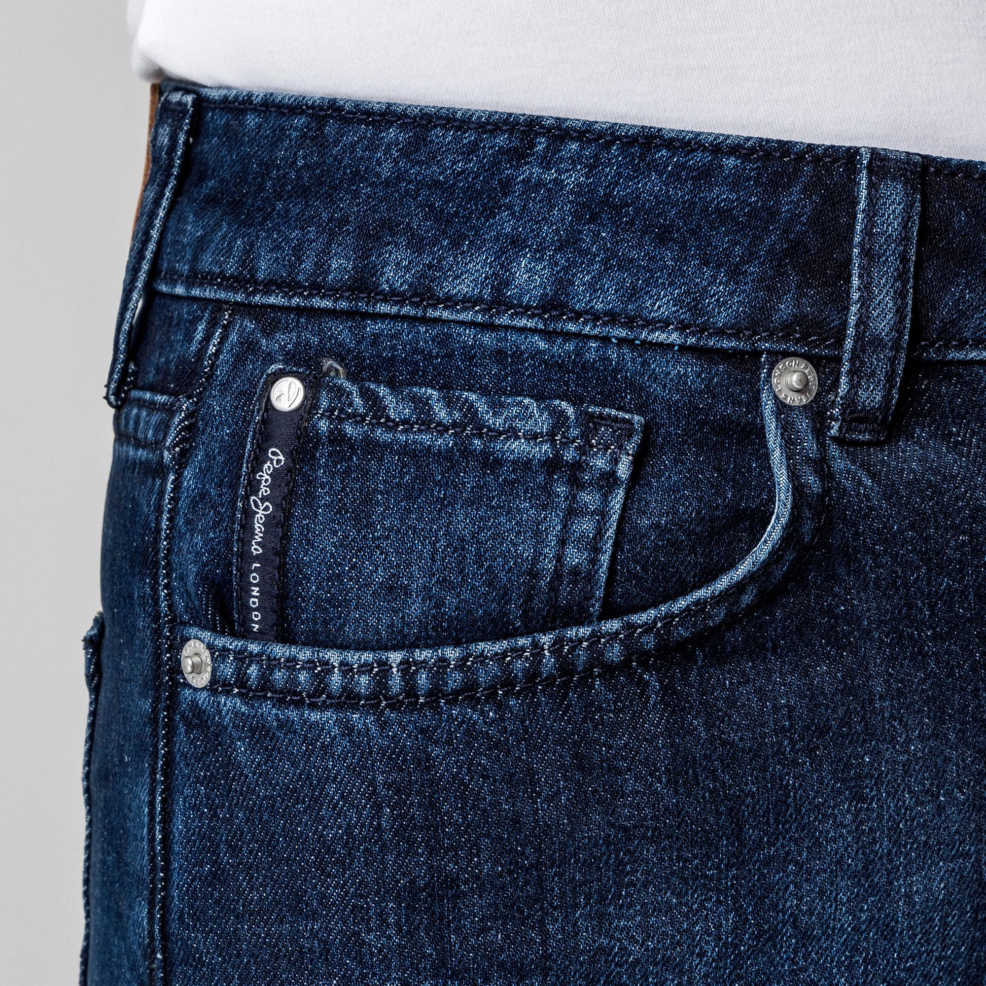 Pepe Jeans London Lexa Straight Fit High Waist Wide Leg Jeans