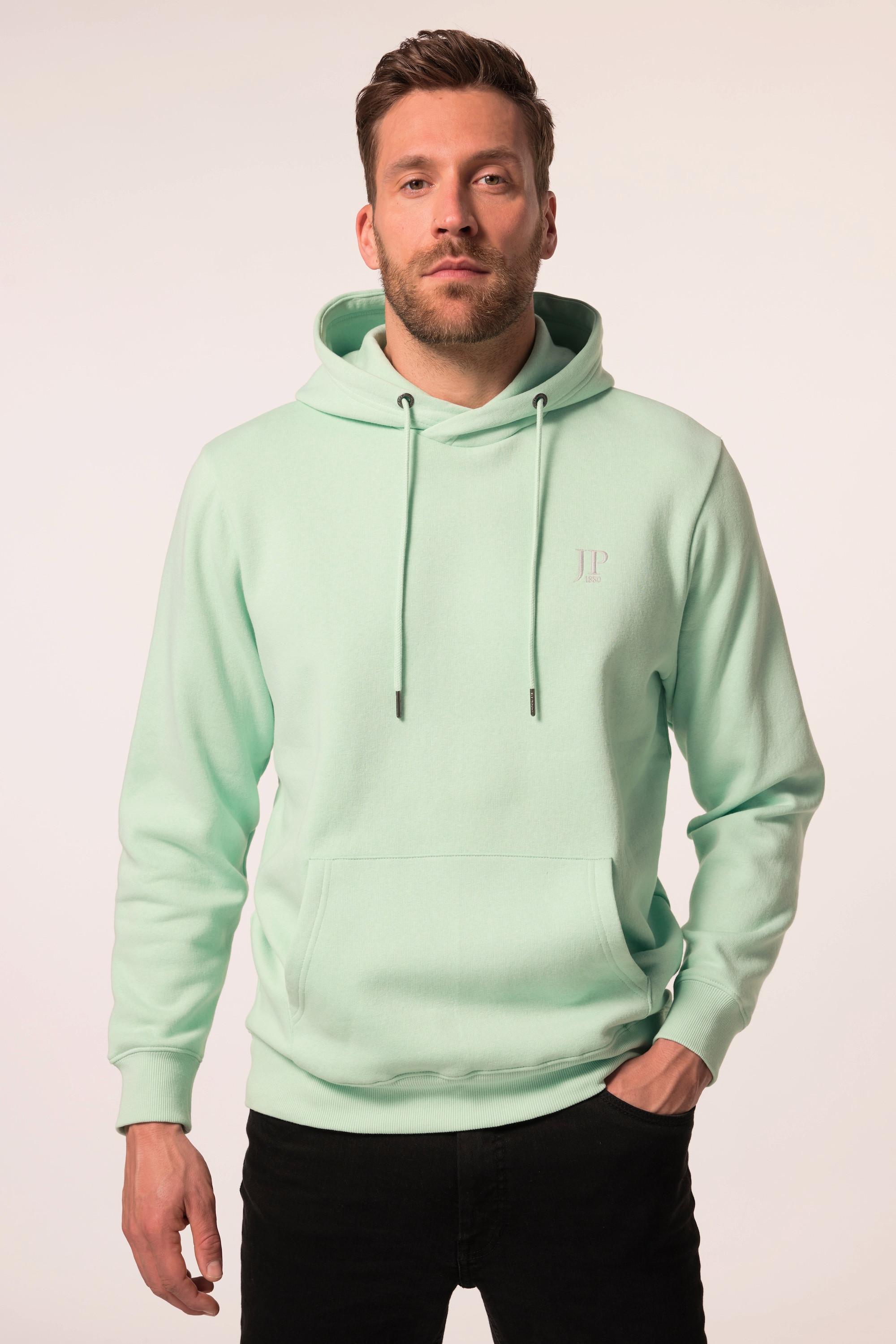 JP1880 Hoodie, Brust-Print, Kapuze, Kängurutasche