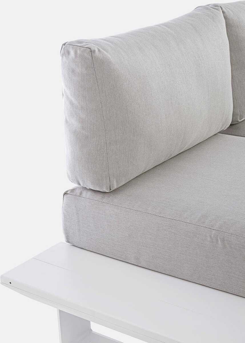 mutoni Garten Ecksitzgruppe Konnor mit Kissen weiss