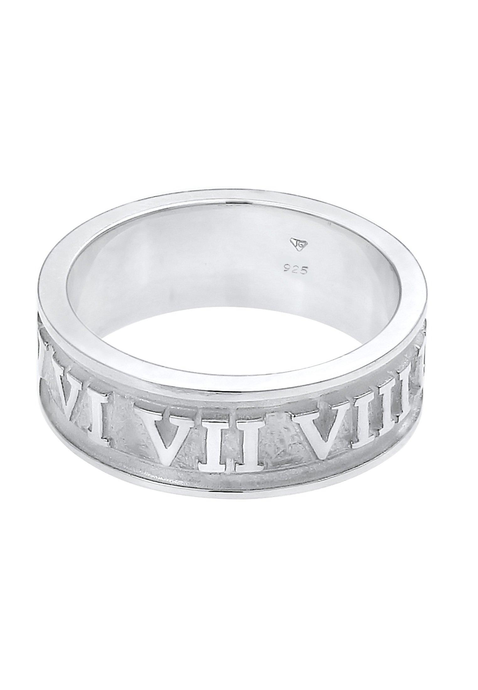 Kuzzoi Ring Bandring Römische Zahlen 925 Silber