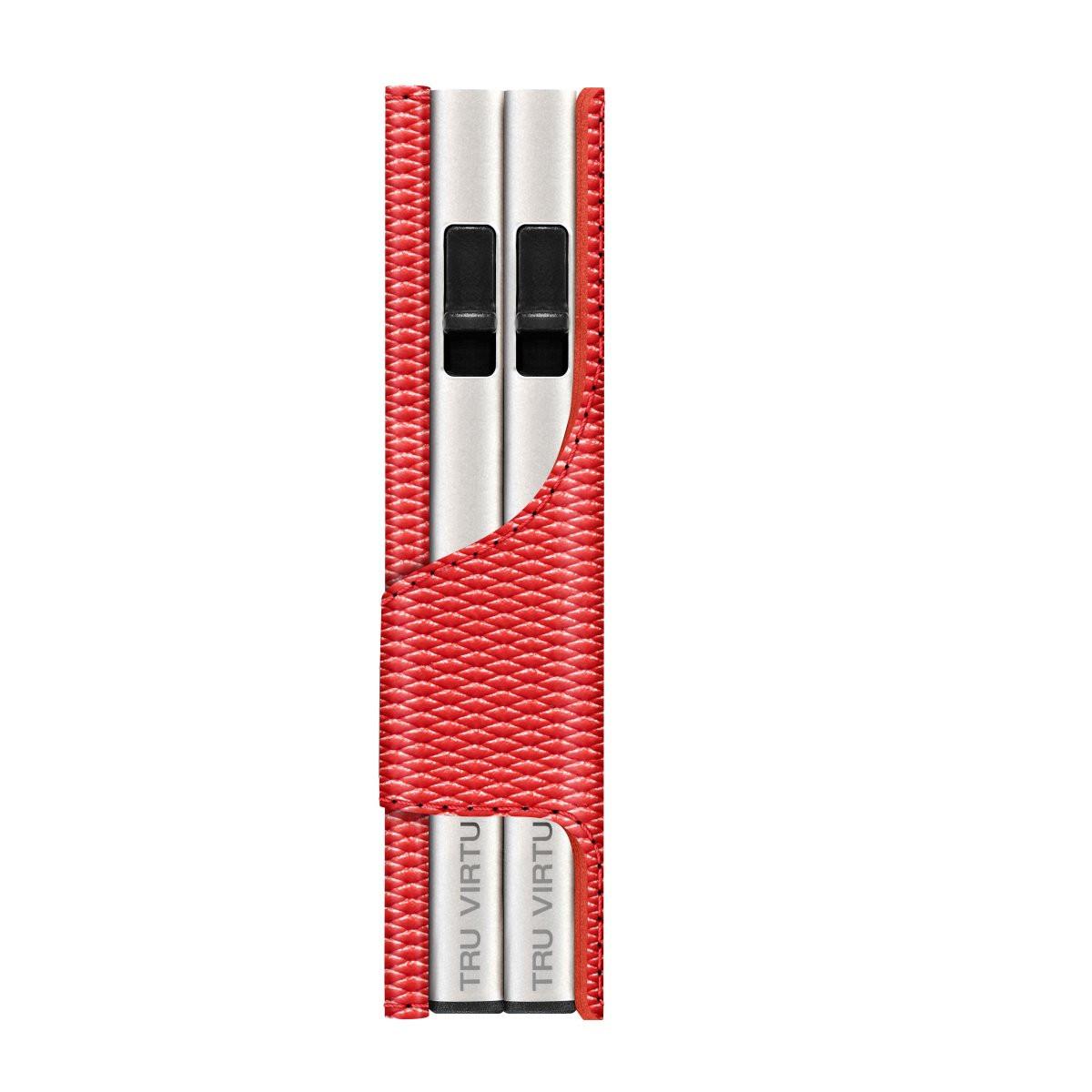 Tru Virtu Doubelwallet Click & Slide Rhombus Coral/Silver
