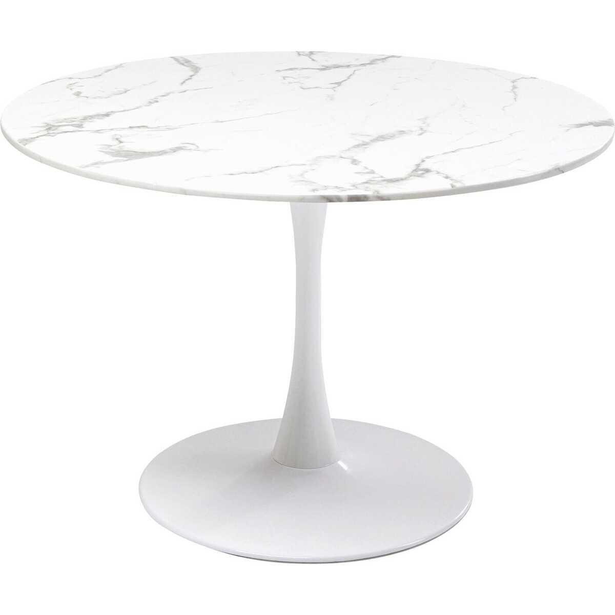 KARE Design Tisch Veneto Marmor weiss rund 110