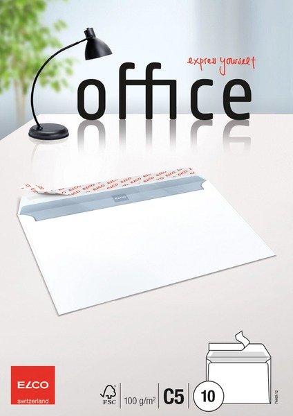 elco ELCO Couvert Office o/Fenster C5 74469.12 100g, hochweiss, Kleb.10 Stück