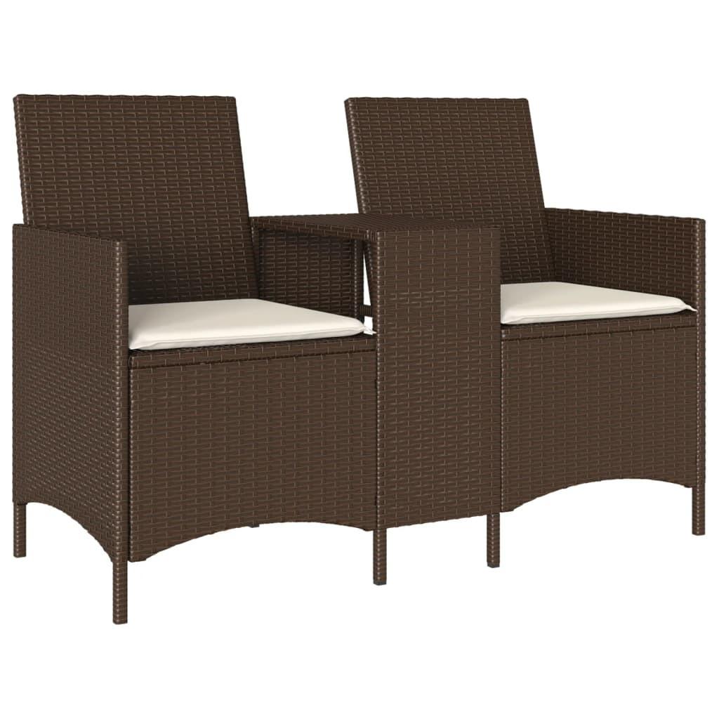 VidaXL Gartensofa poly-rattan