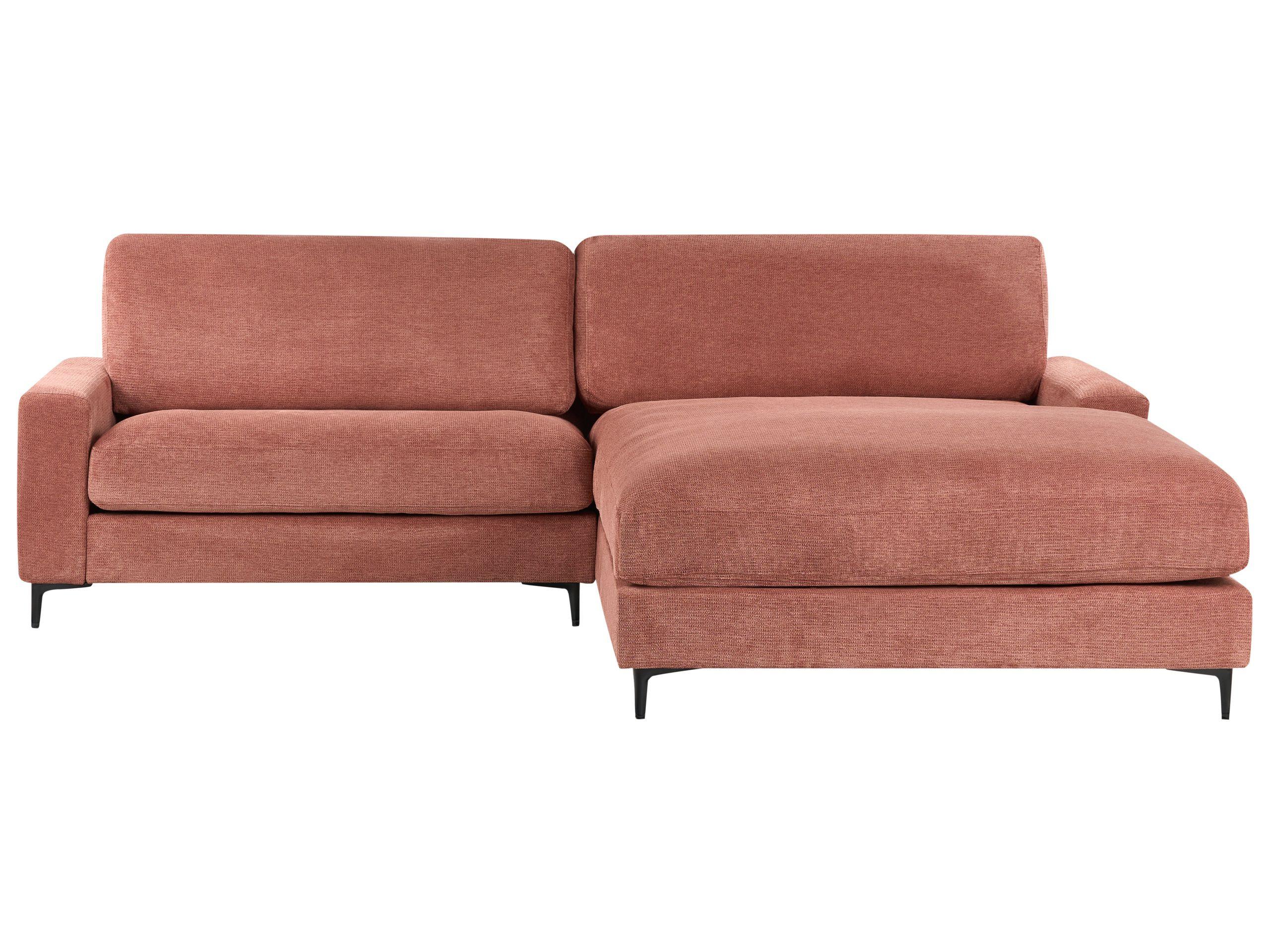 Beliani Linksseitiges Ecksofa aus Polyester Modern MALOY
