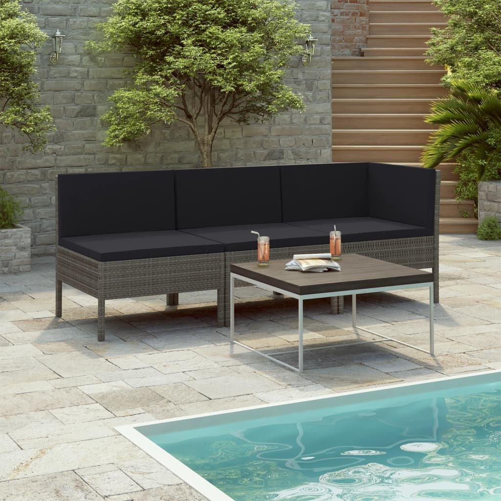 VidaXL Gartenmöbel-set poly-rattan