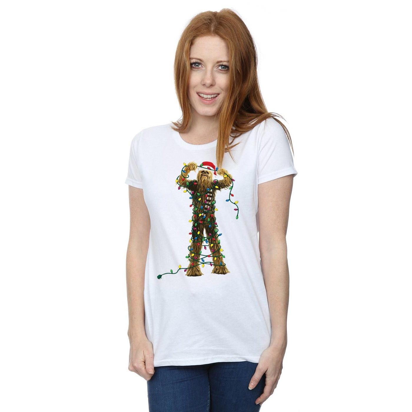 STAR WARS Star Wars Chewbacca Christmas Lights T-Shirt