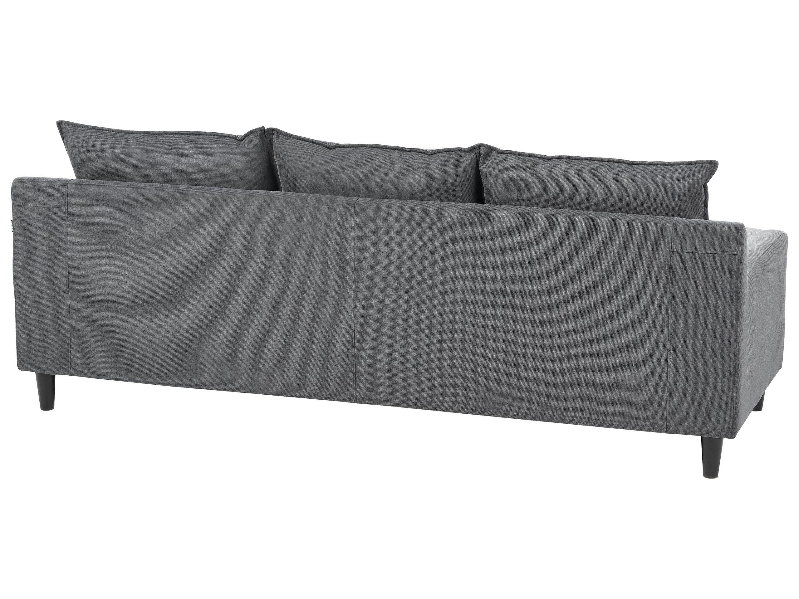 Beliani Ecksofa aus Polyester Industriell ELVENES