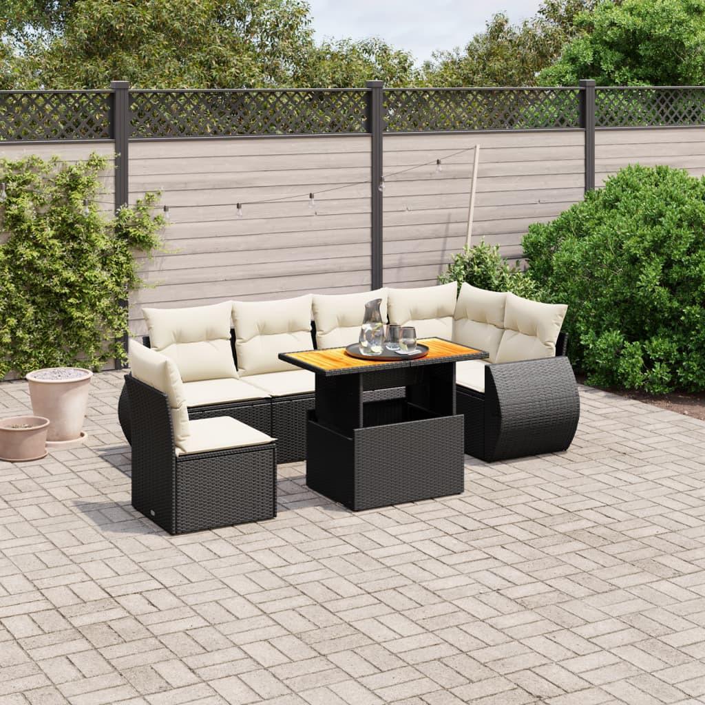 VidaXL Garten sofagarnitur poly-rattan