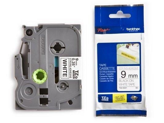 E+P Elektrik Bher TZE-Schriftbandkassette Extra-stark klebend laminiert