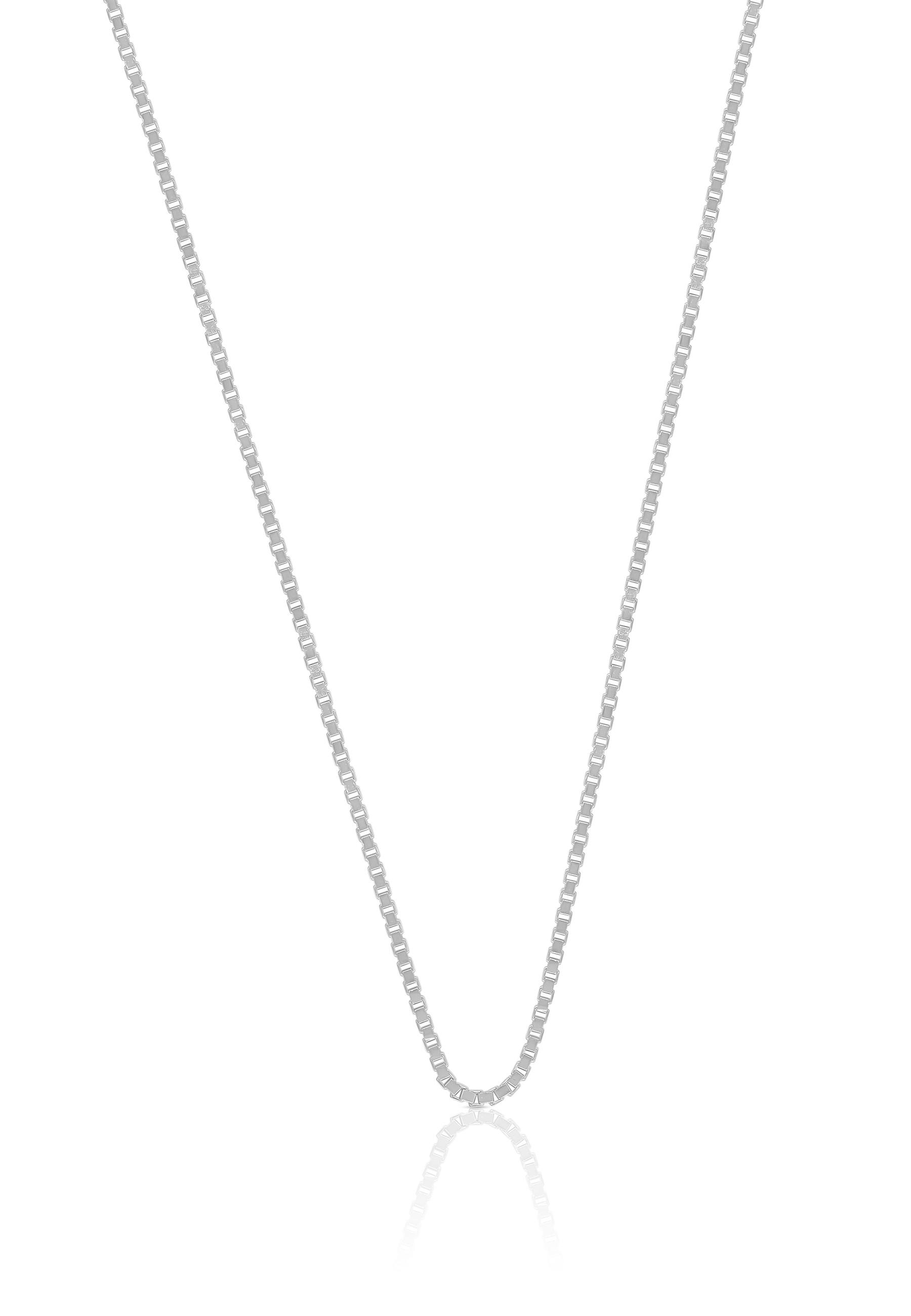 MUAU Schmuck Collier Venezianer Weissgold 585, 1.1mm, 42cm