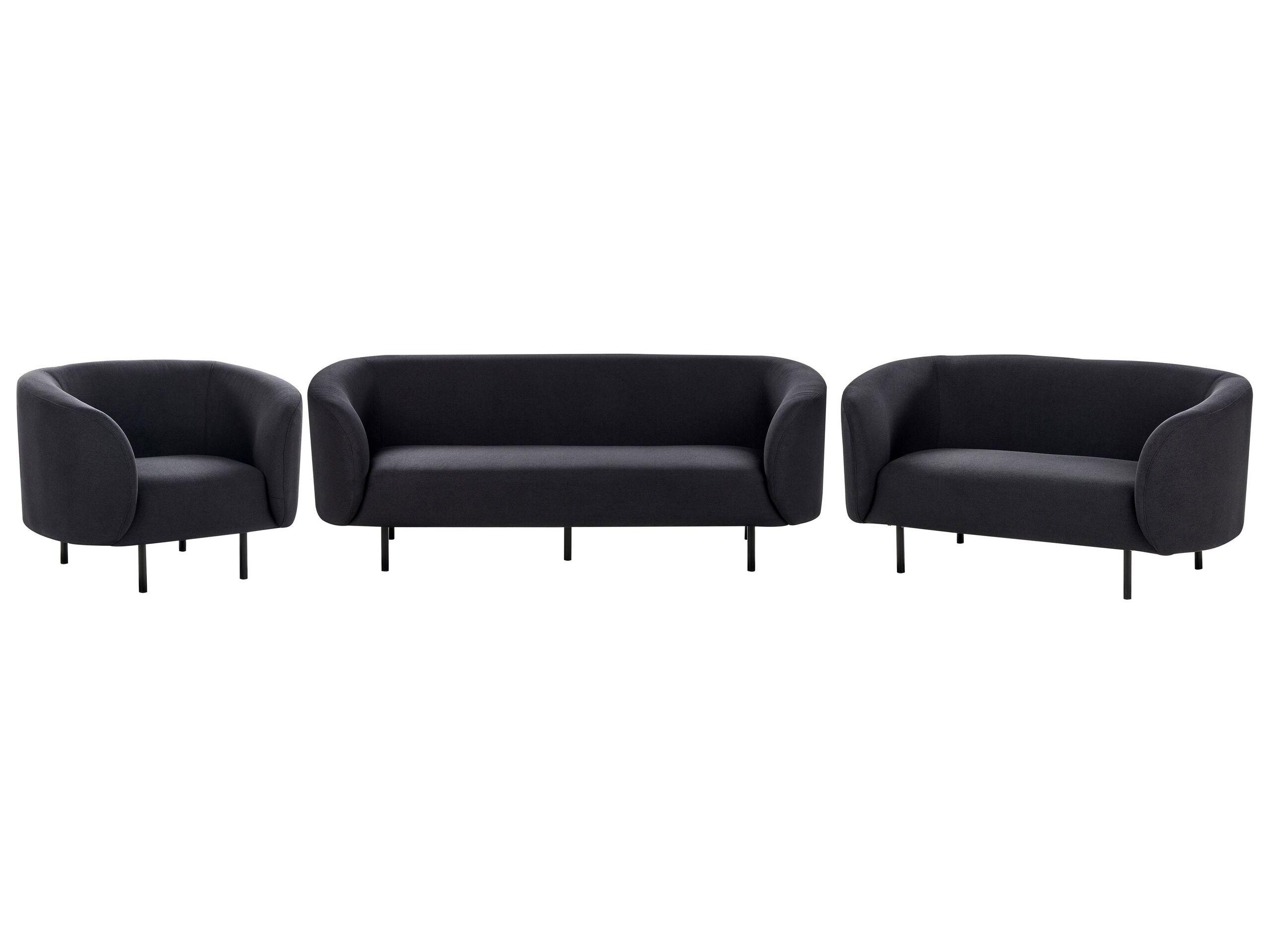 Beliani Wohnzimmer Set aus Polyester Klassisch LOEN
