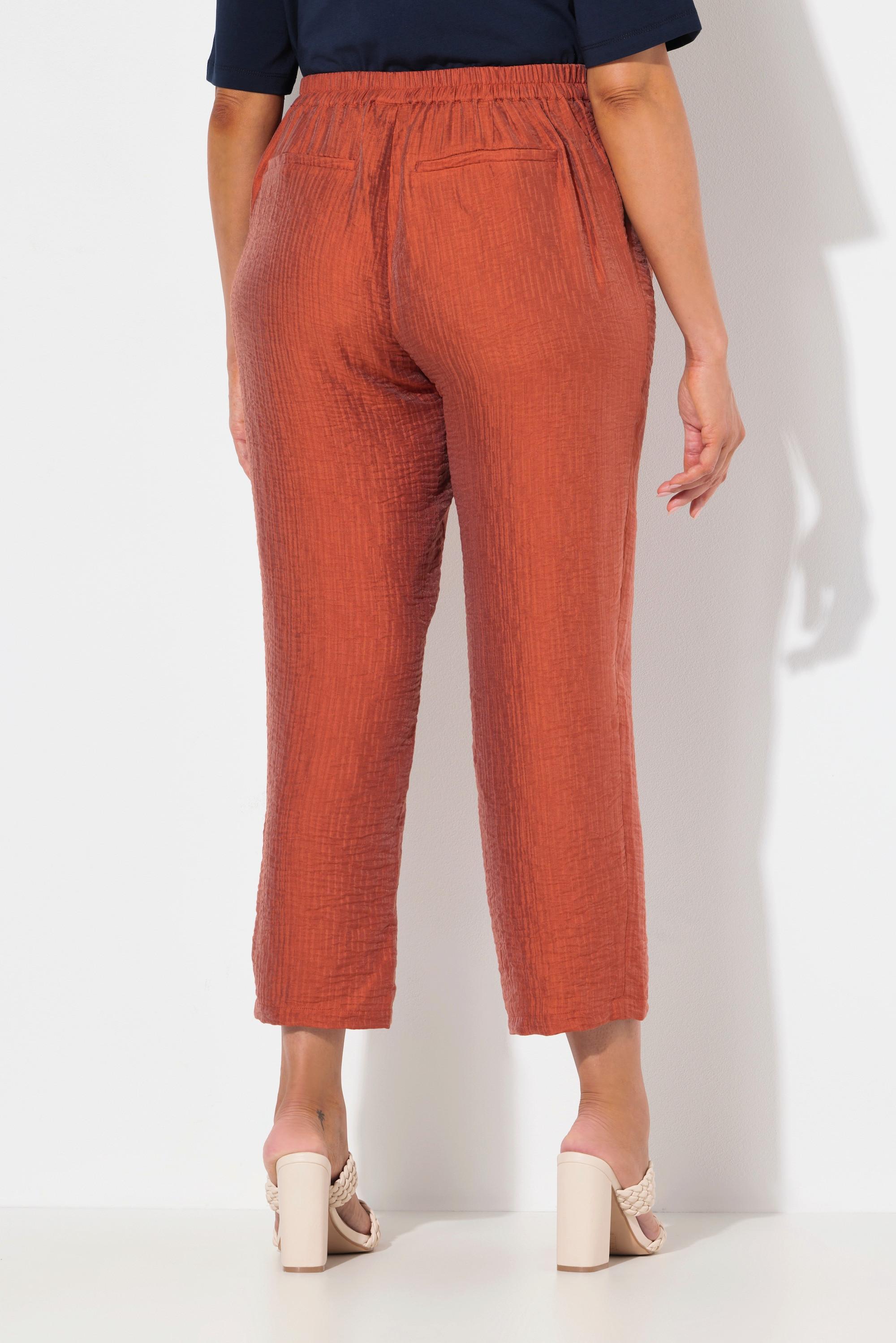 Ulla Popken Hose Rena, Struktur, Lyocell, Komfortbund