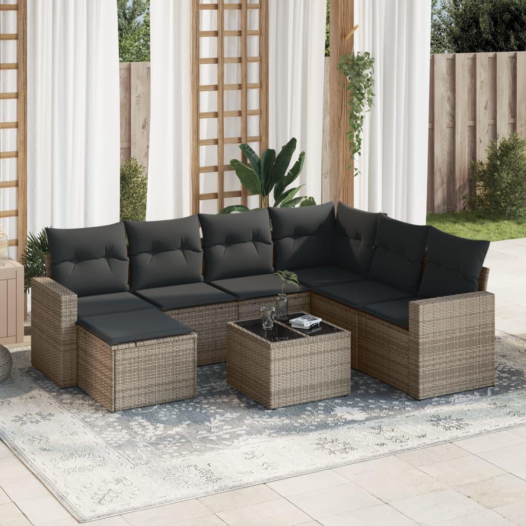 VidaXL Garten sofagarnitur poly-rattan