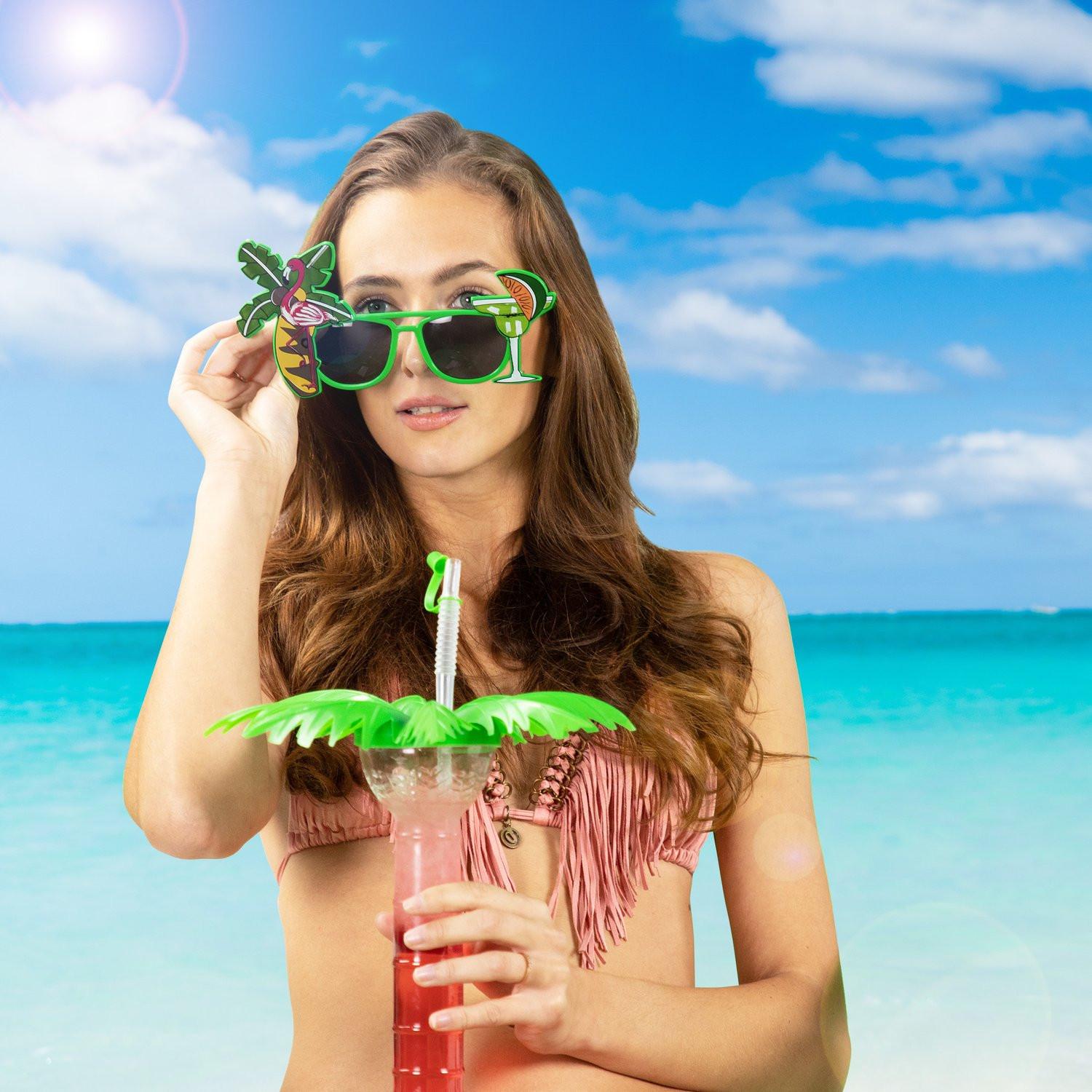 B2X Partygläser Cocktail und Palme