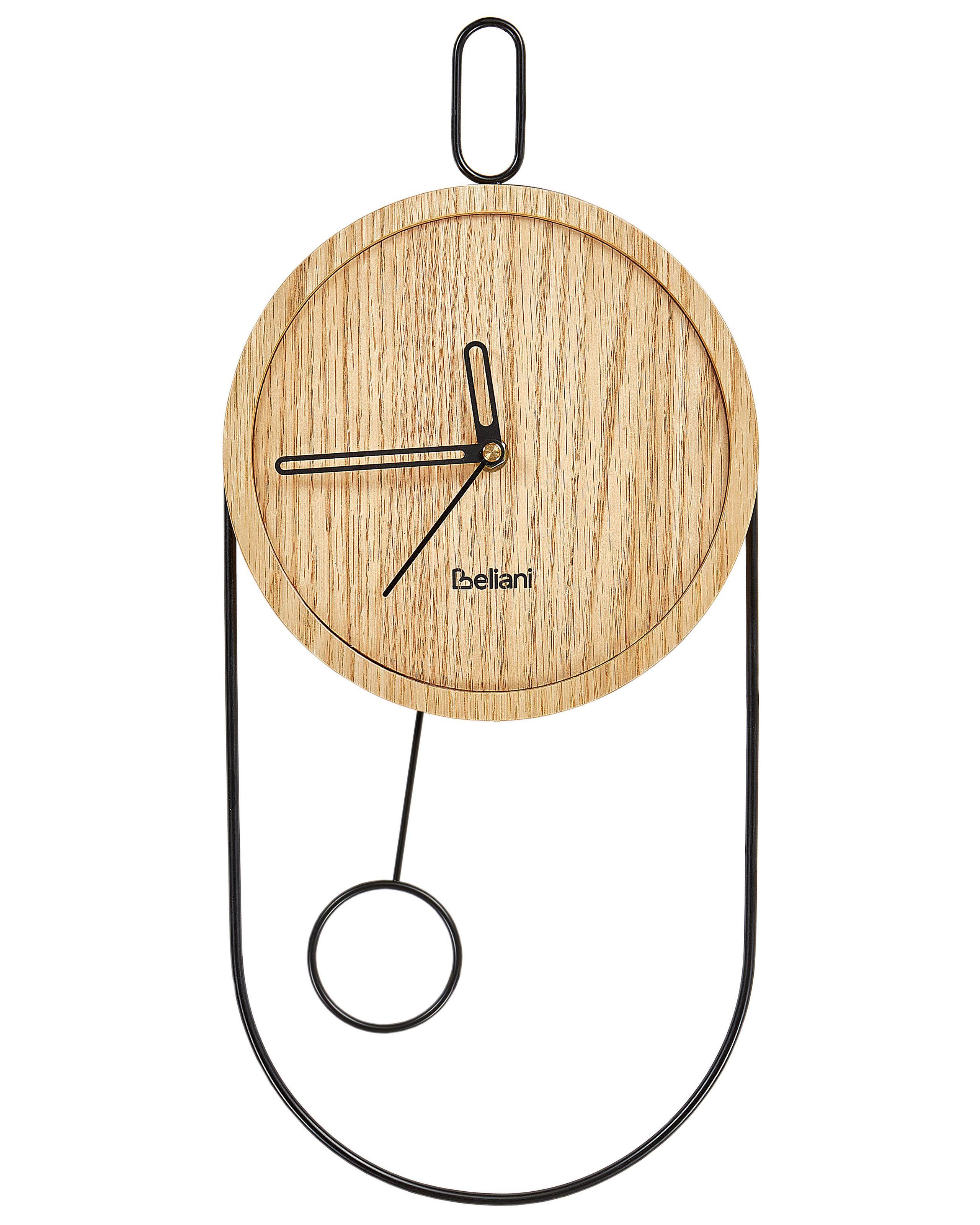 Beliani Wanduhr aus MDF-Platte Retro SIERRE