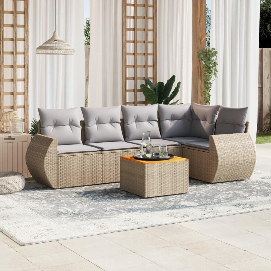 VidaXL Garten sofagarnitur poly-rattan