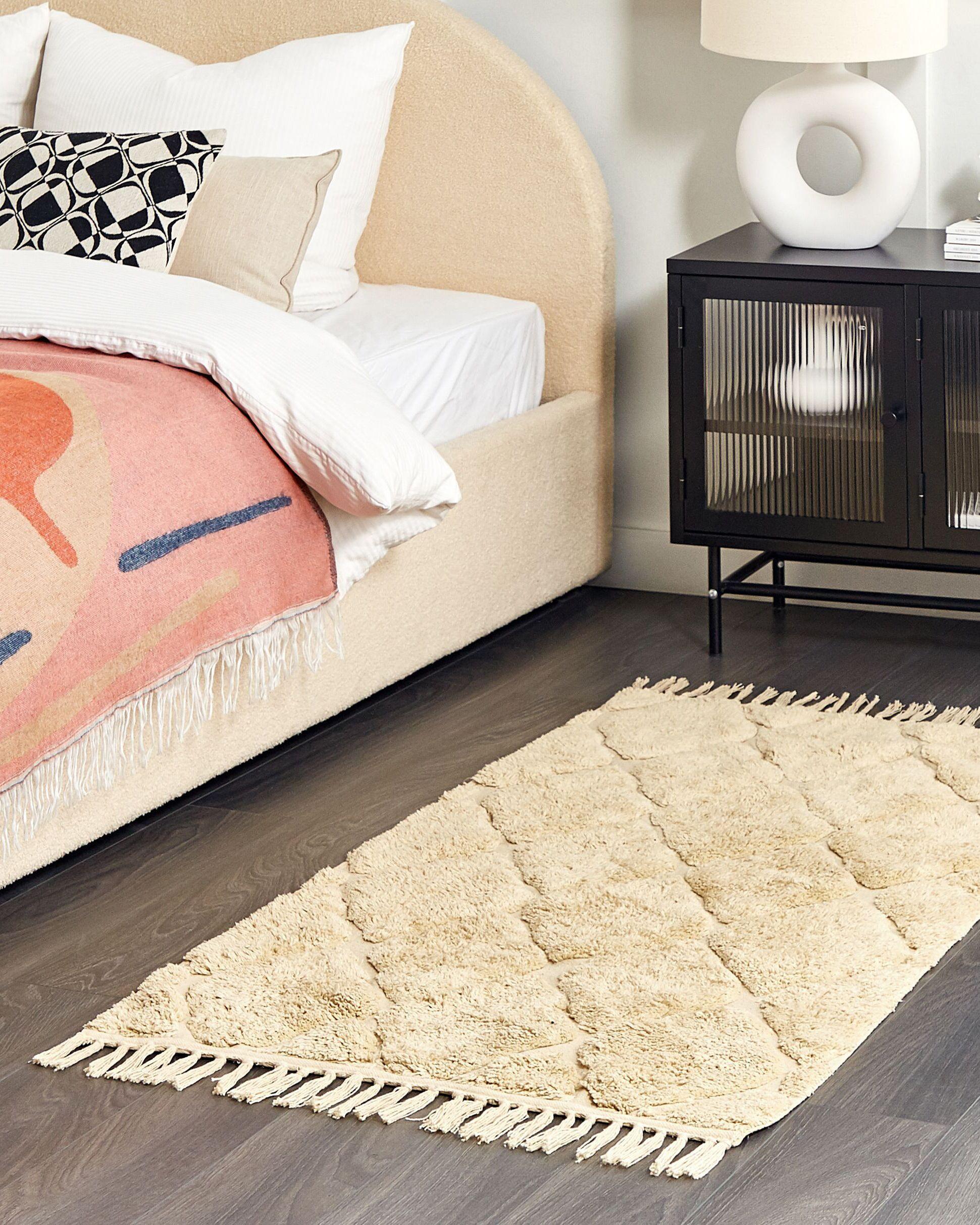 Beliani Teppich aus Baumwolle Boho SANLIURFA