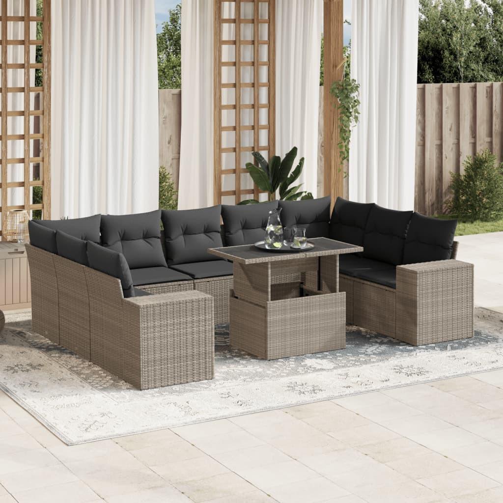 VidaXL Garten sofagarnitur poly-rattan
