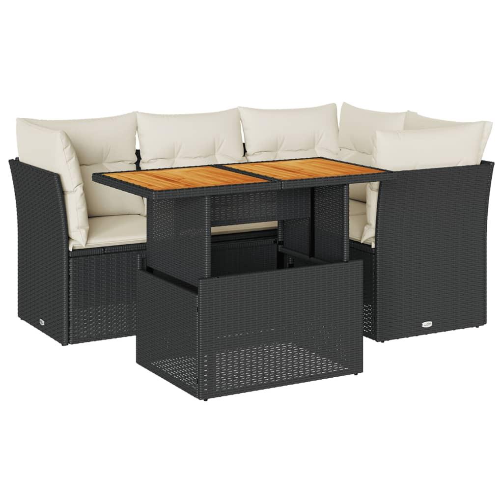 VidaXL Garten sofagarnitur poly-rattan