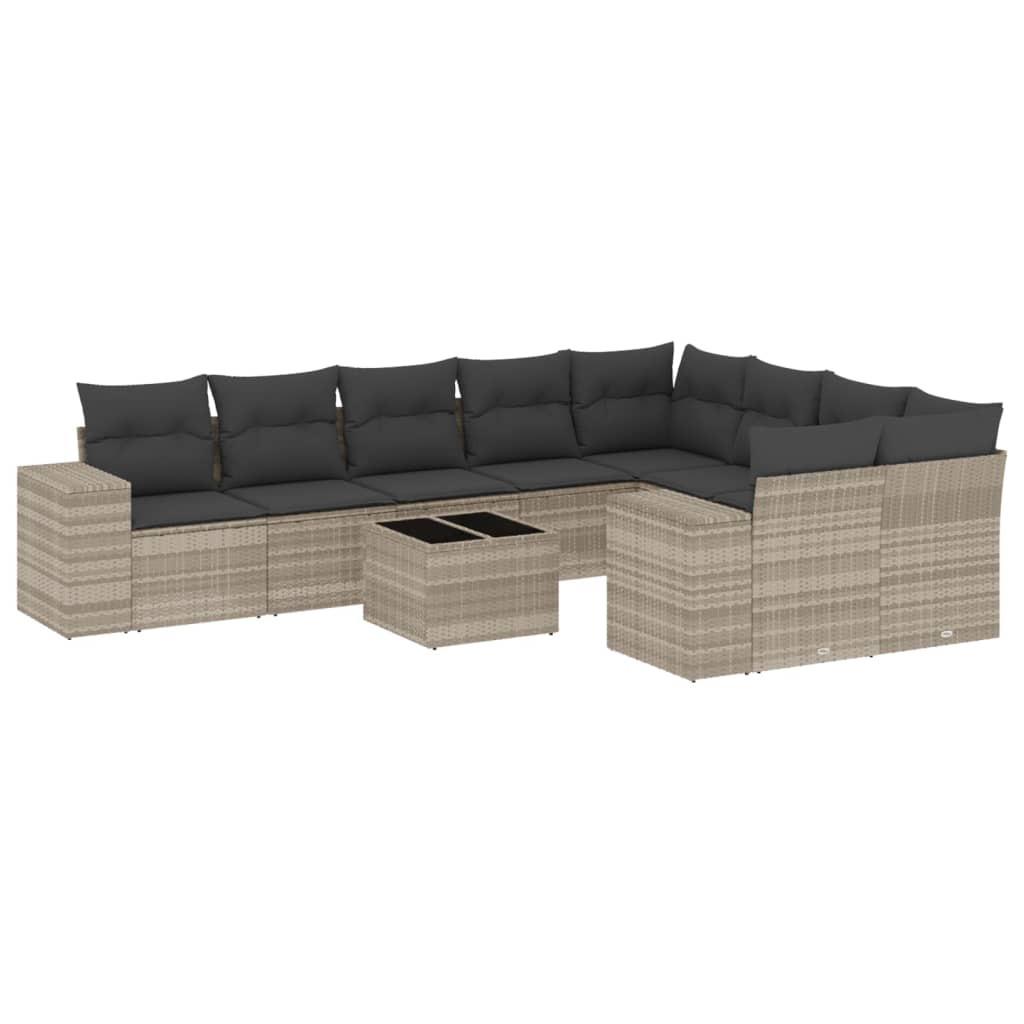 VidaXL Garten sofagarnitur poly-rattan