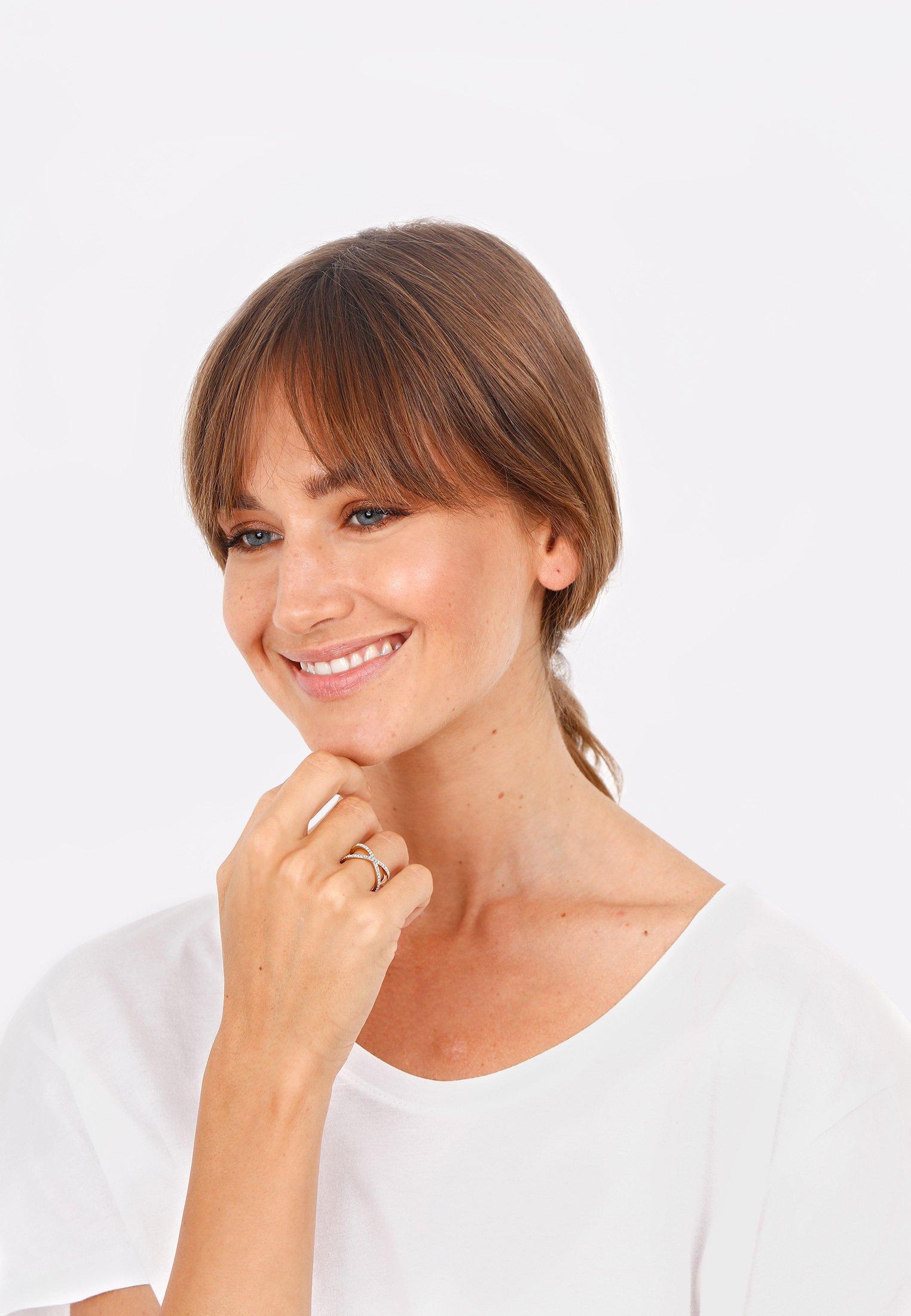 Elli Ring Kreuz Zirkonia