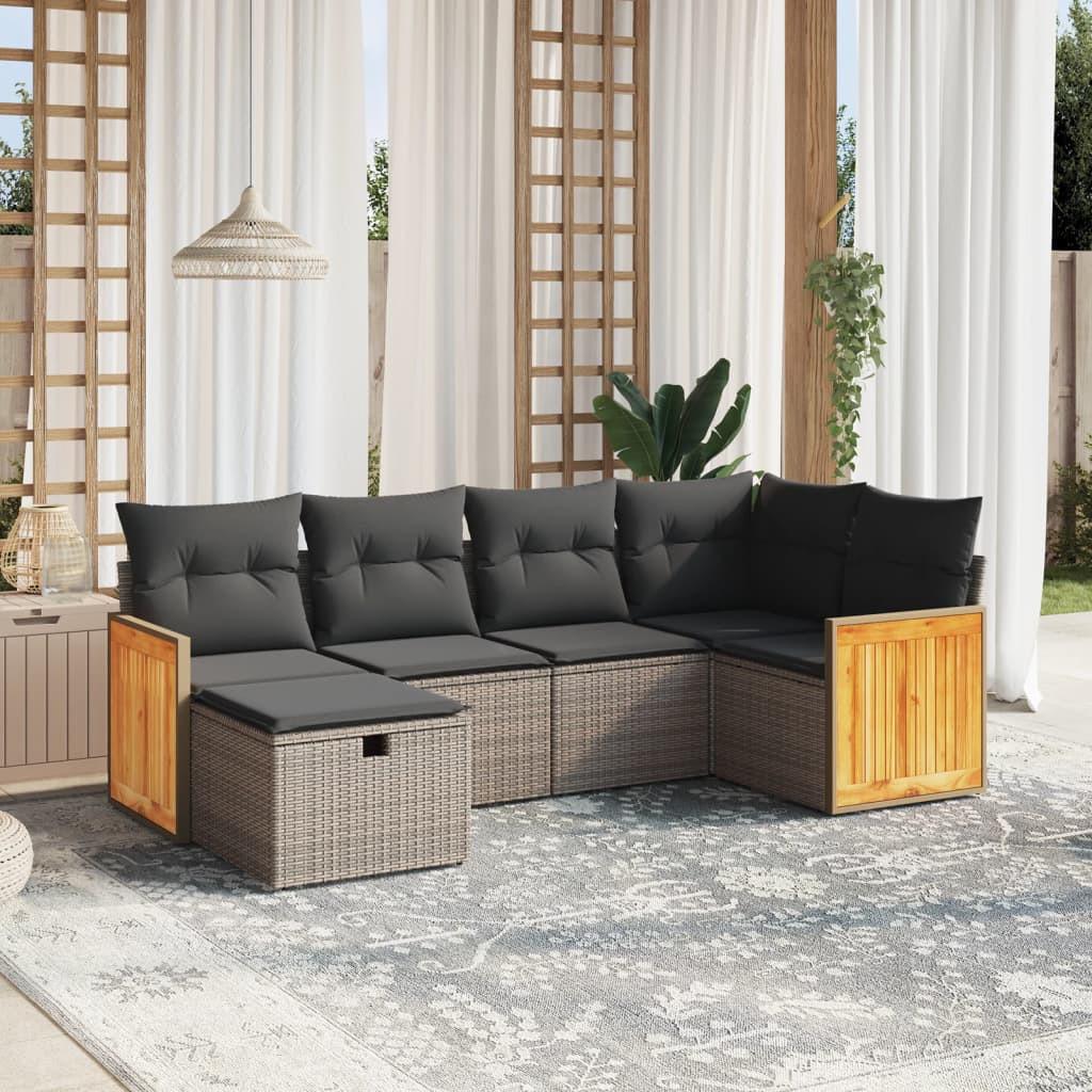 VidaXL Garten sofagarnitur poly-rattan
