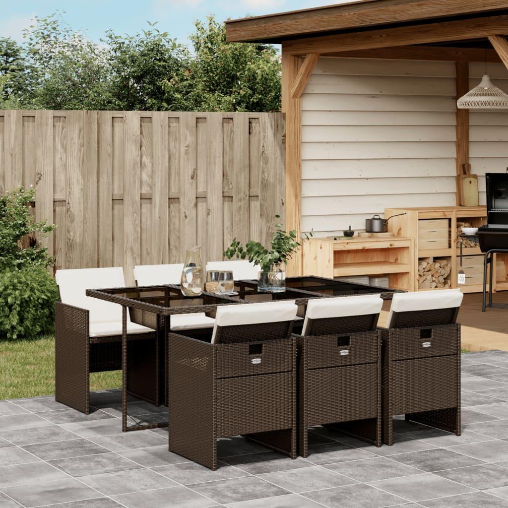 VidaXL Garten essgruppe poly-rattan