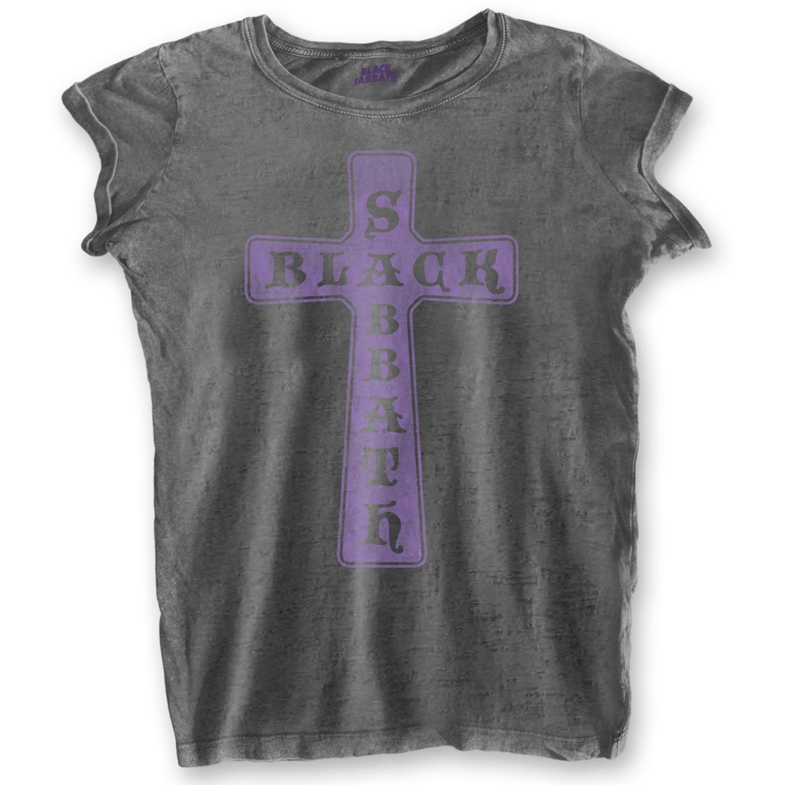 Black Sabbath Black Sabbath Kreuz Print T-Shirt
