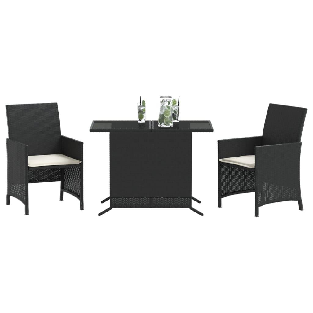 VidaXL Bistro set poly-rattan