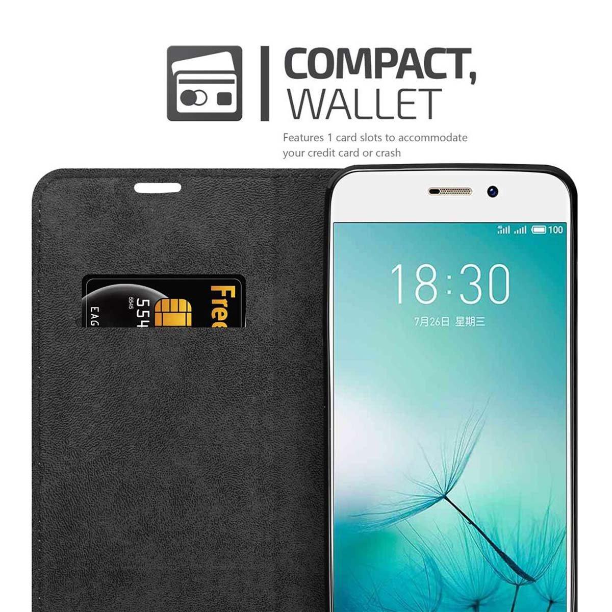 Cadorabo Hülle für MEIZU PRO 7 Magnetverschluss, Kartenfach