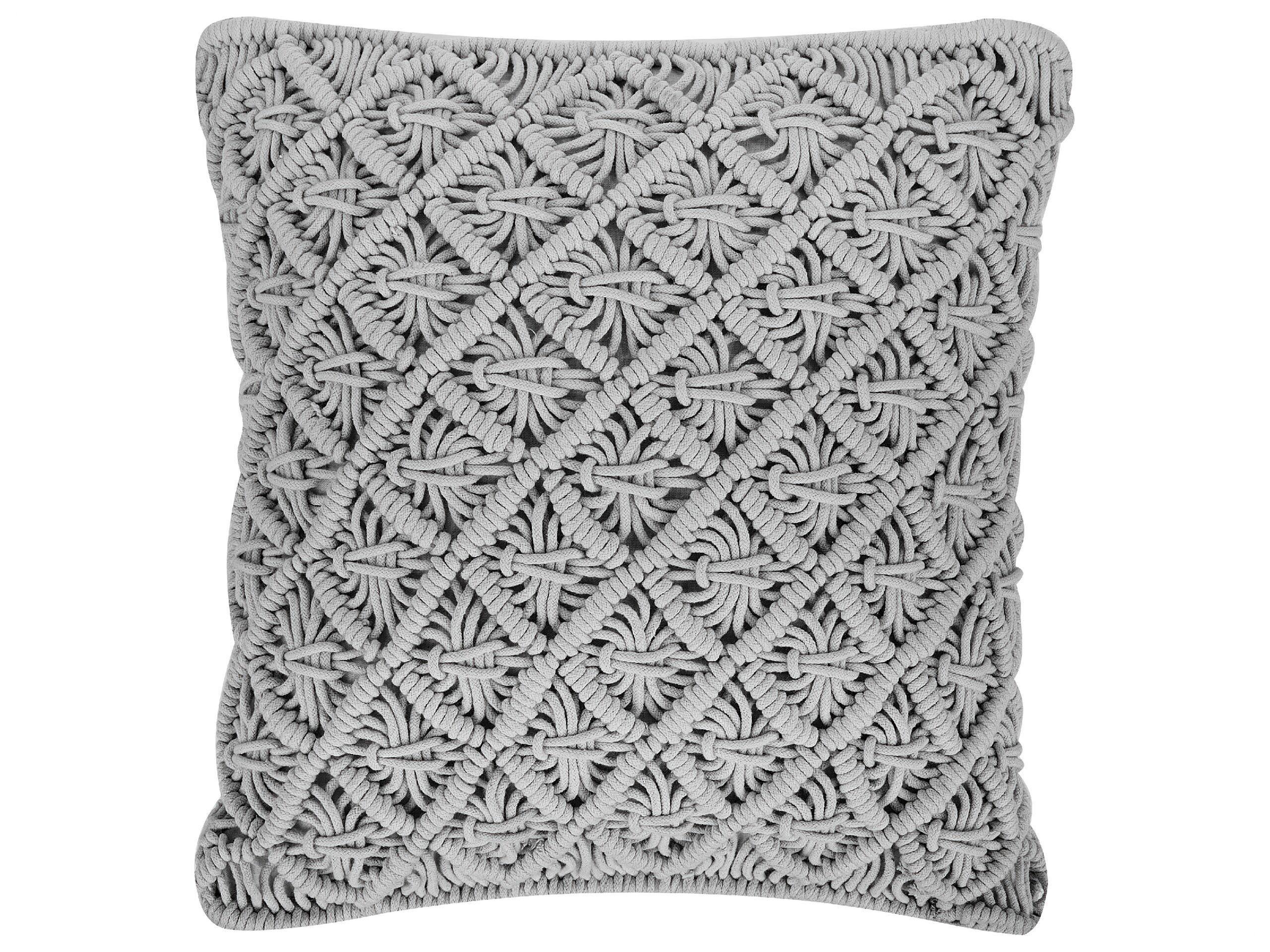 Beliani Dekokissen 2er Set aus Baumwolle Boho KIZKALESI