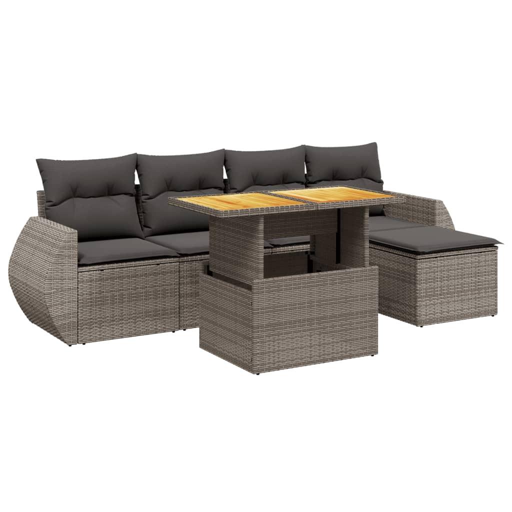VidaXL Garten sofagarnitur poly-rattan
