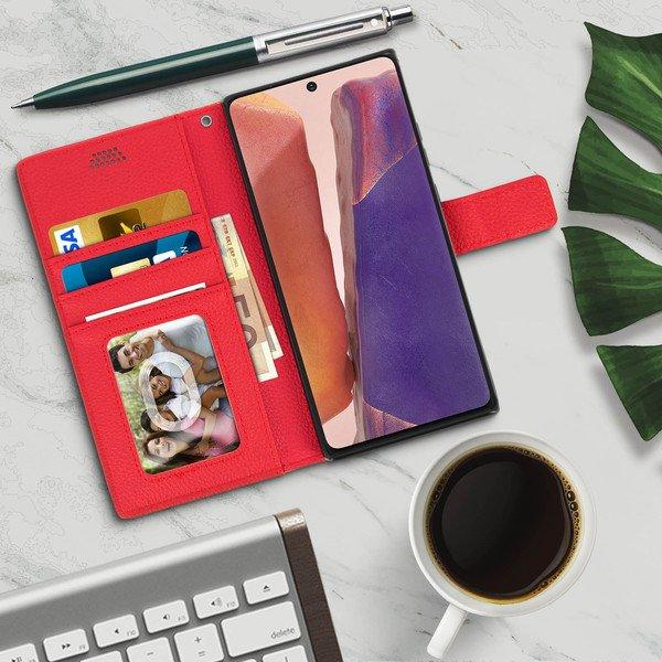 Avizar Bookcover Samsung Galaxy Note 20 Rot