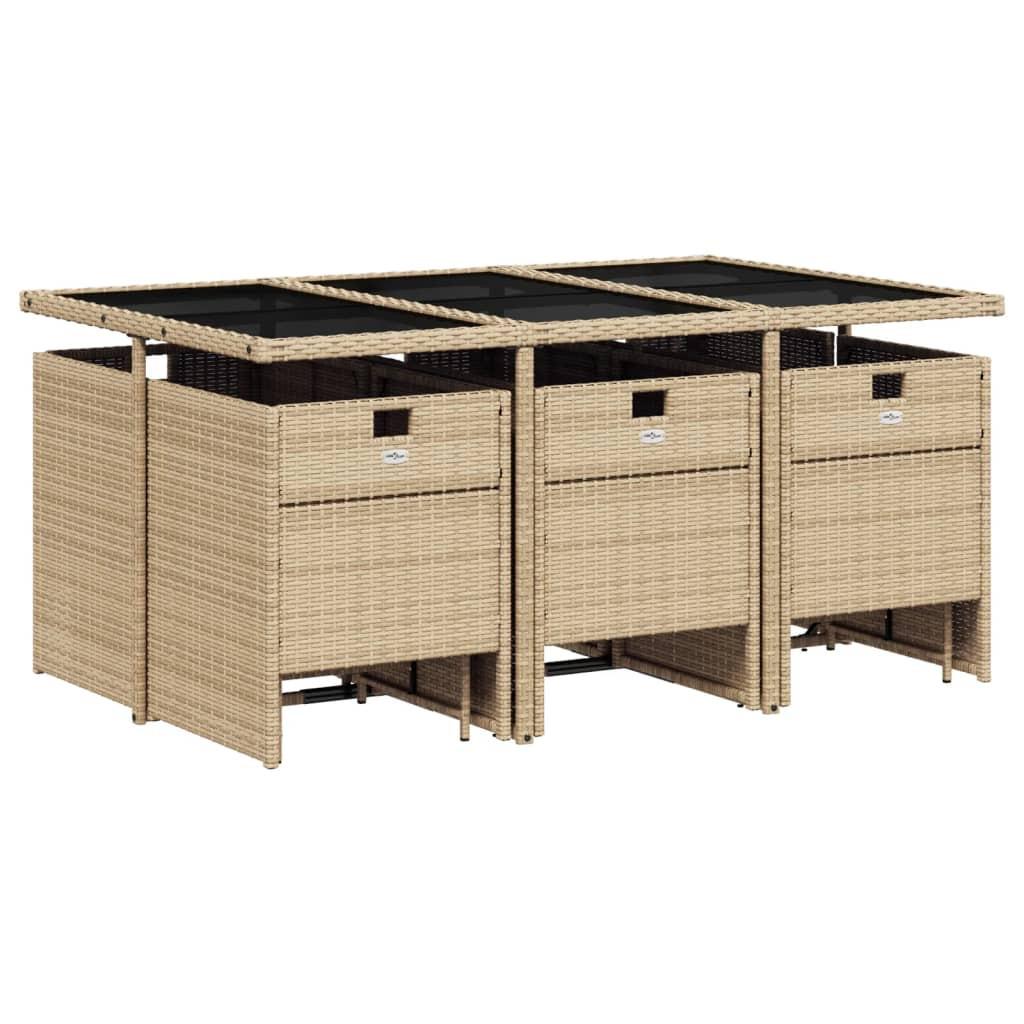 VidaXL Garten essgruppe poly-rattan