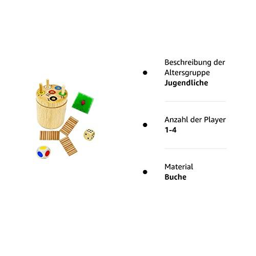 Activity-board 1 Holzkreisel| Spaß für die ganze Familie und für Kinder zum Lernen von Zahlen und Farben | Lernspiel | Würfelspiel | Reisespiele für unterwegs