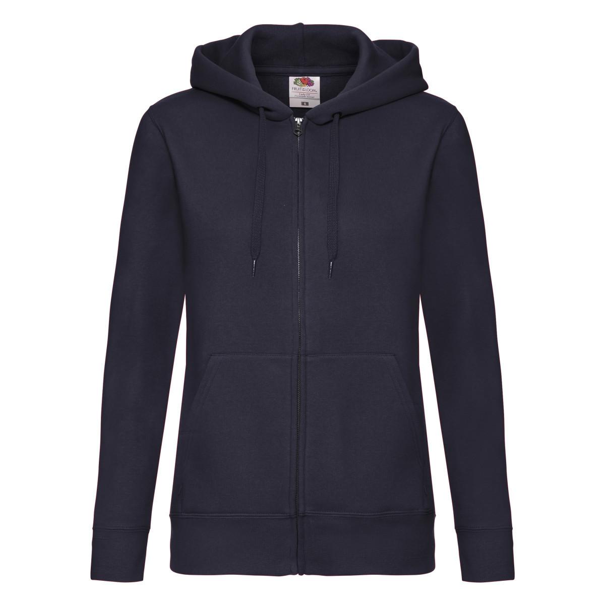 Fruit of the Loom Premium Hoodie mit durchgehendem Reißverschluss