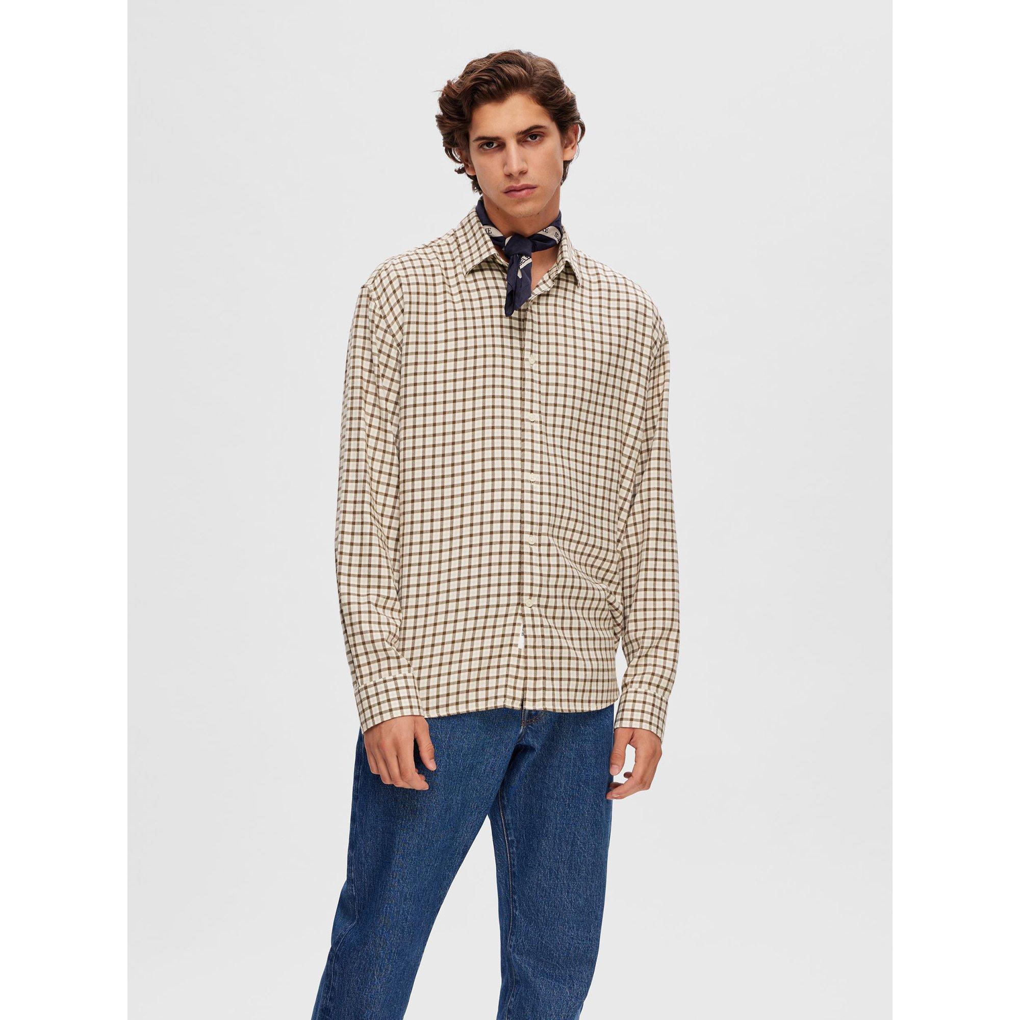 SELECTED SLHRegowen Mini Check Langarm Hemd