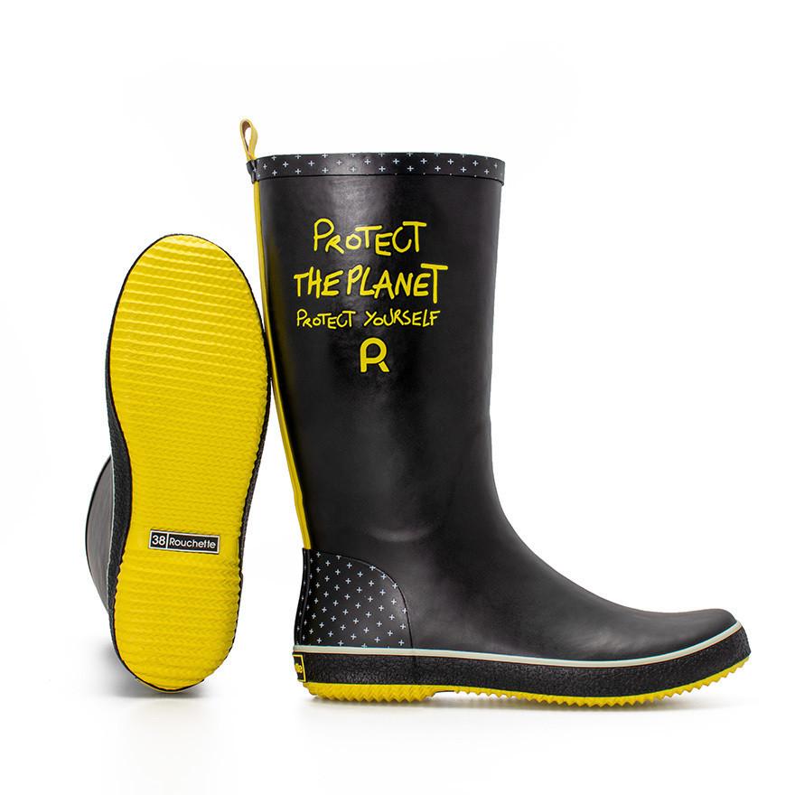 Rouchette gummistiefel damen protect the planet
