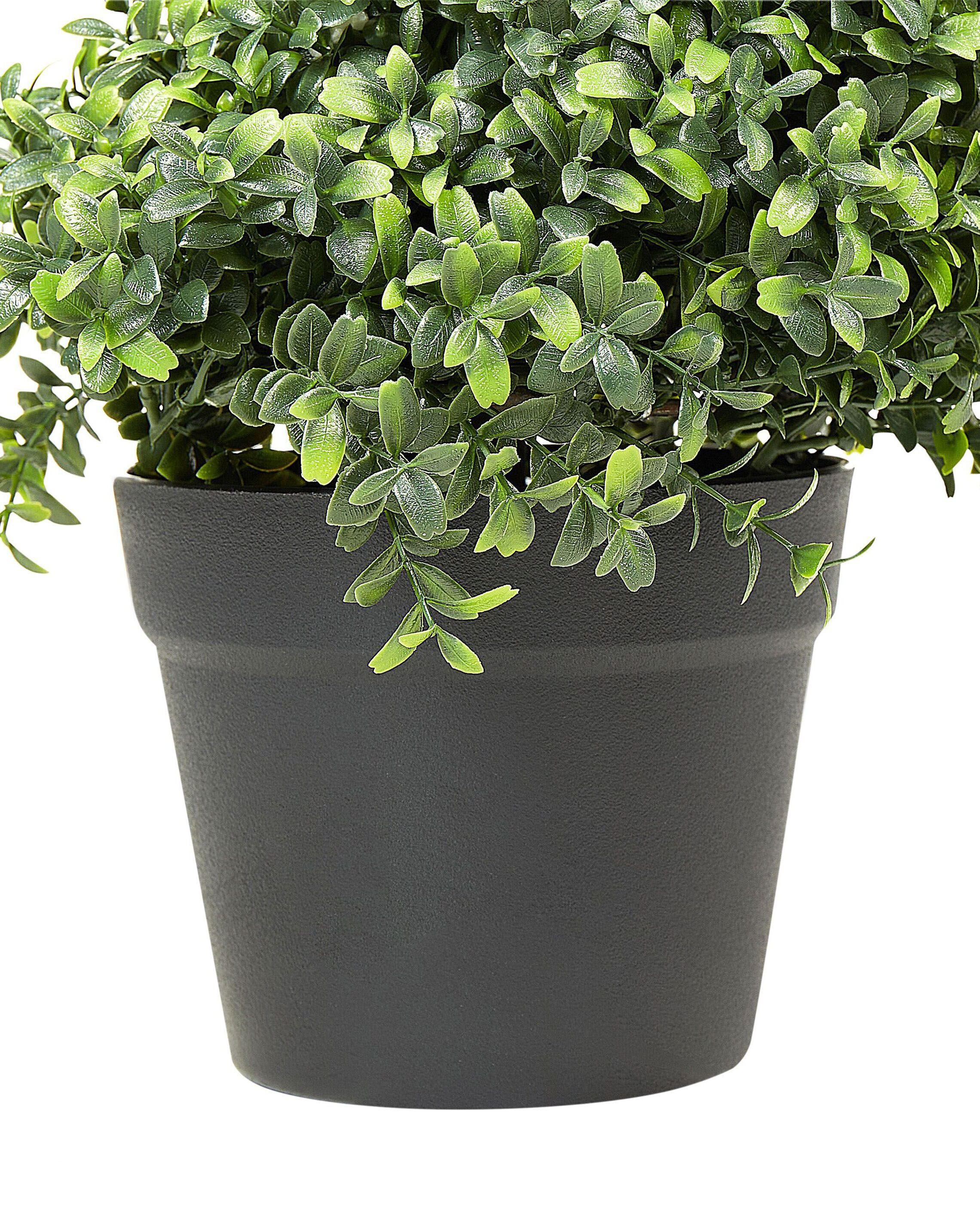 Beliani Kunstpflanze aus Kunststoff BUXUS SPIRAL TREE