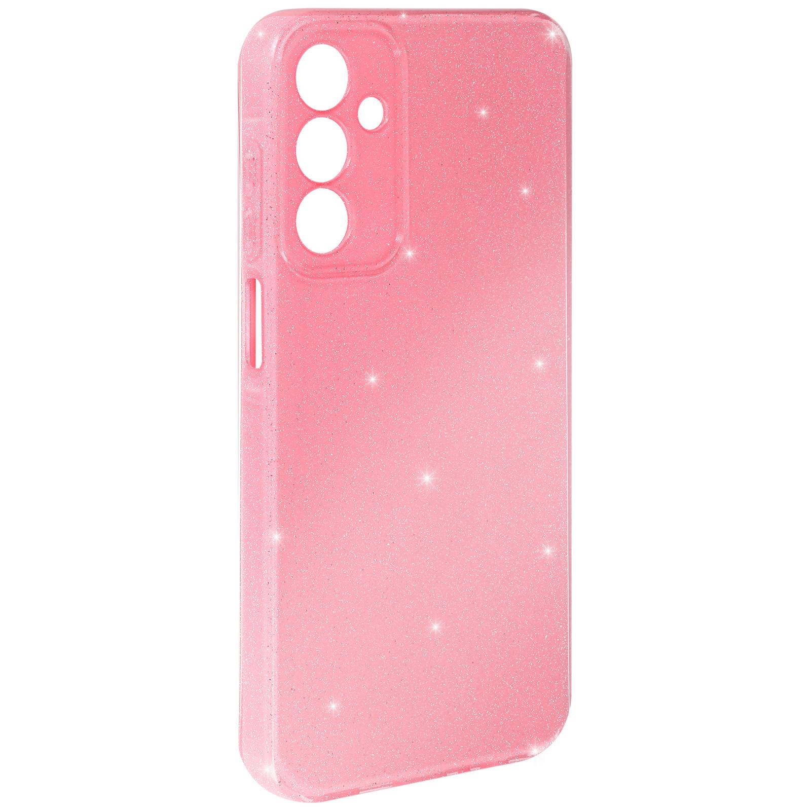 Avizar Glitterhülle Samsung A15 5G Rosa