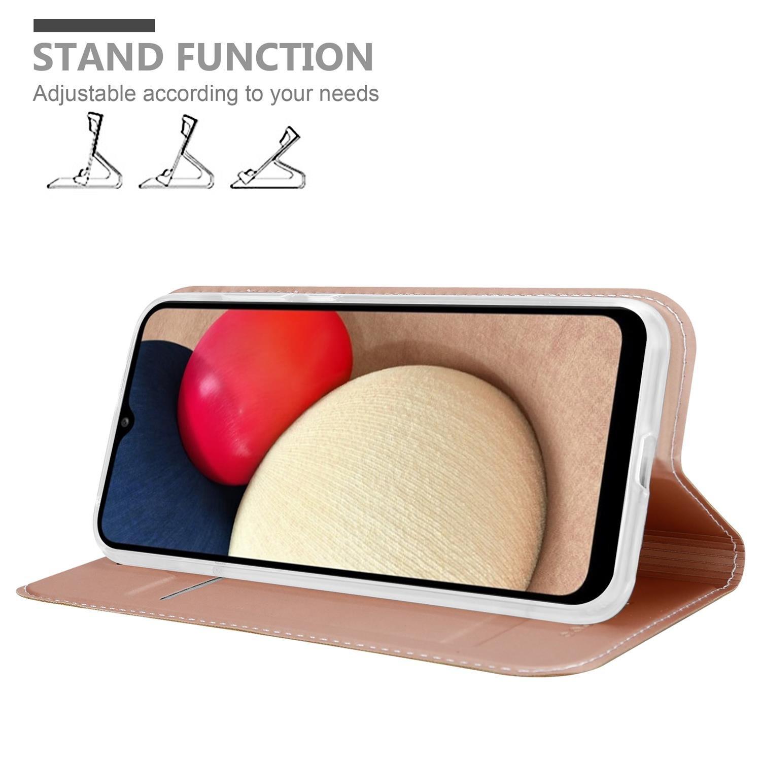 Cadorabo Hülle für Samsung Galaxy A02s Magnetverschluss, Kartenfach