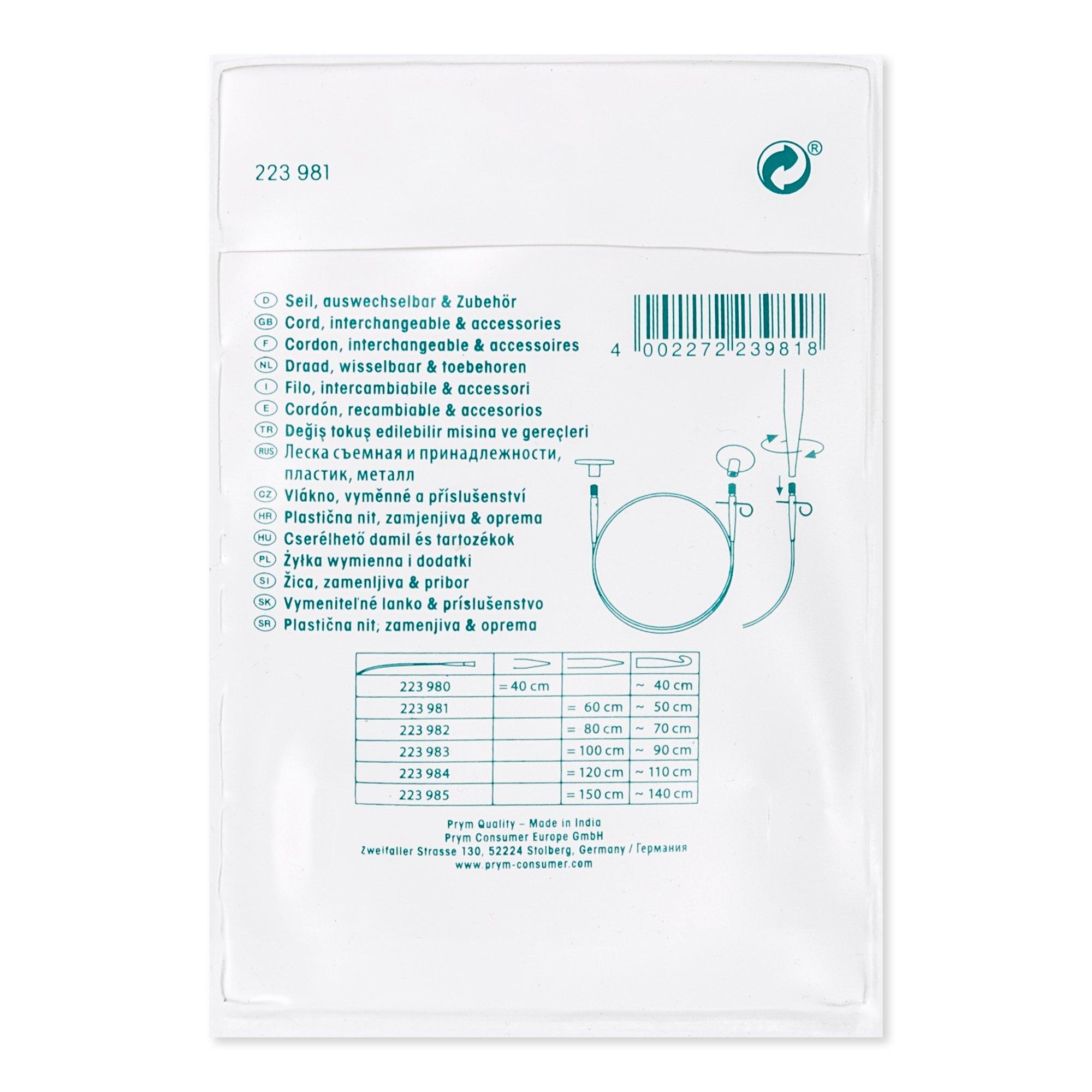 Prym Rundstricknadeln KnitPro Natural Seil und Zubehör